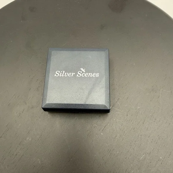 Vintage Maureen Ann Stores-Jones Silver Plated Iris Brooch In Box Made In Wales - Picture 4 of 4